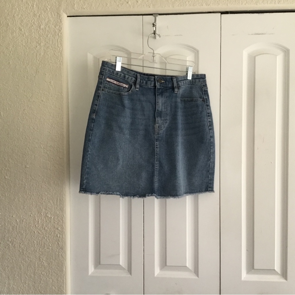 Tommy H Classic Blue Denim Mini Skirt